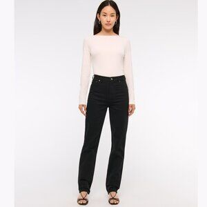 A&F 90s straight ultra high black jeans since 8 long / 29